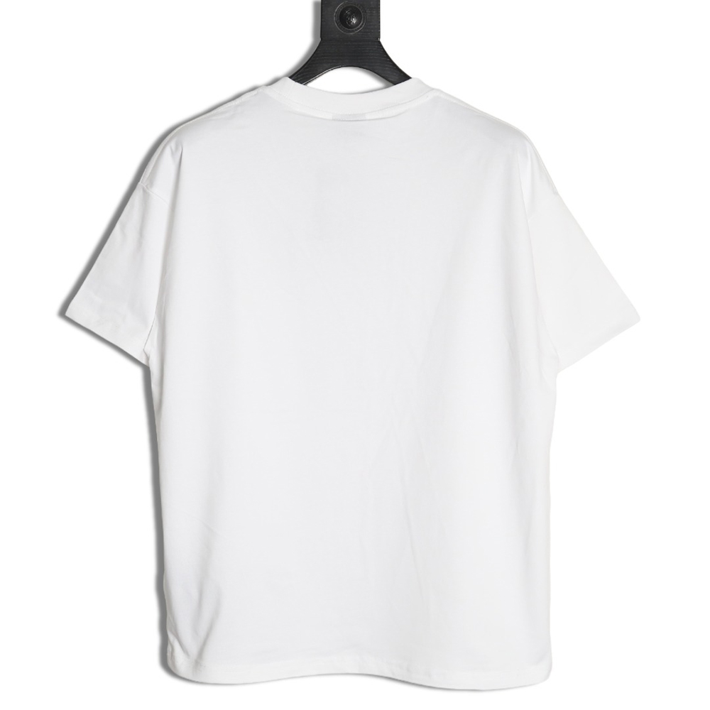 Balenciaga obscure lock letter embroidered short-sleeved T-shirt