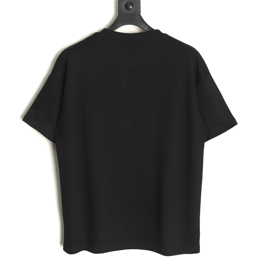 Balenciaga obscure lock letter embroidered short-sleeved T-shirt TSK1