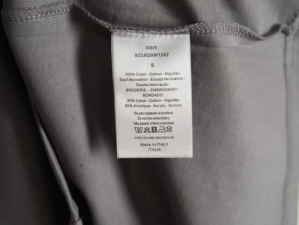Dior patch embroidered lettering short sleeves TSK1