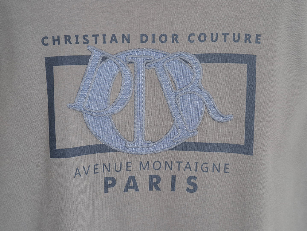 Dior patch embroidered lettering short sleeves TSK1