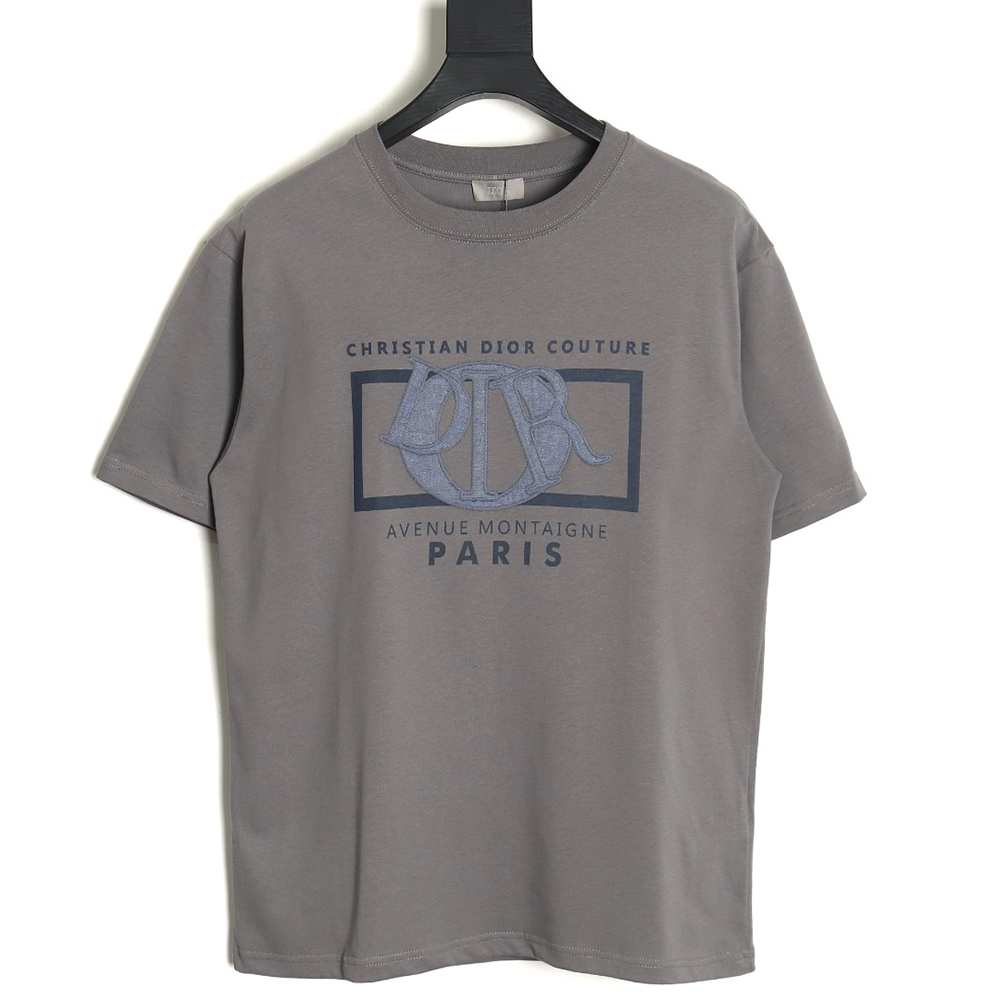 Dior patch embroidered lettering short sleeves TSK1