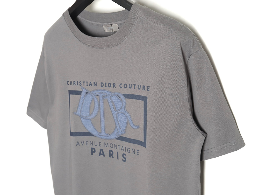 Dior patch embroidered lettering short sleeves TSK1