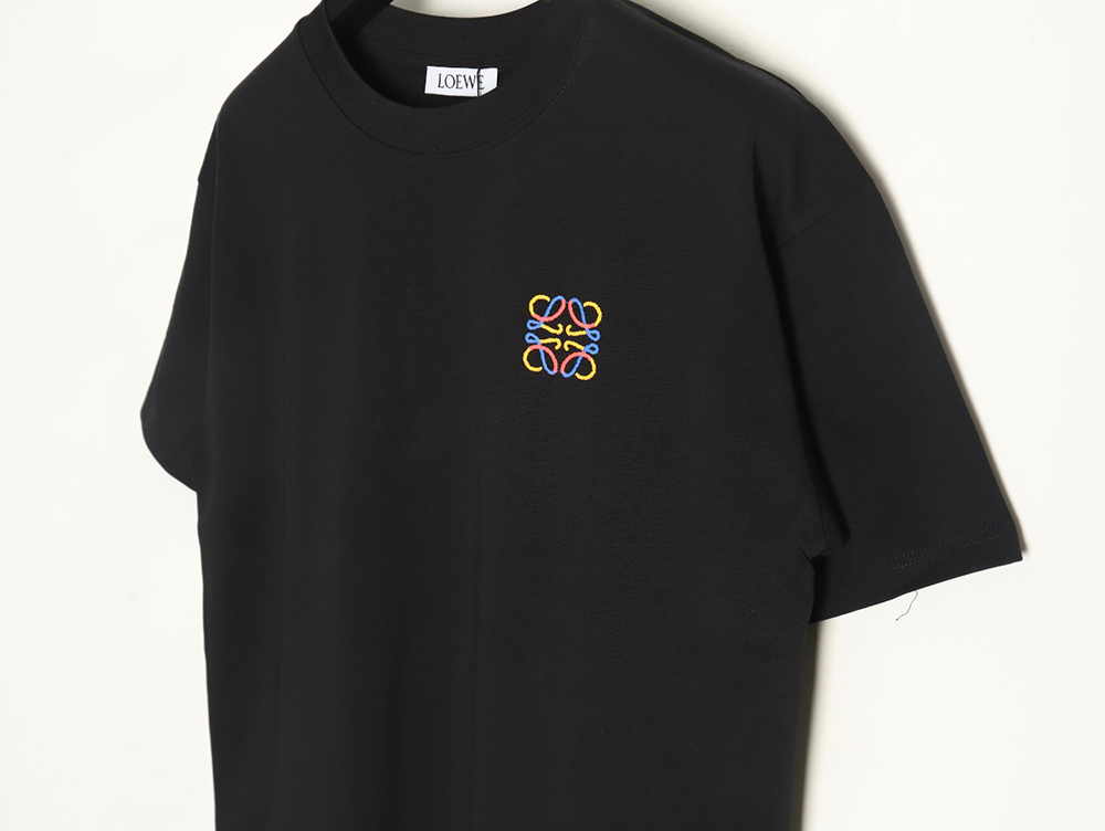 Loewe chest colorful logo embroidery logo short sleeve T-shirt TSK1