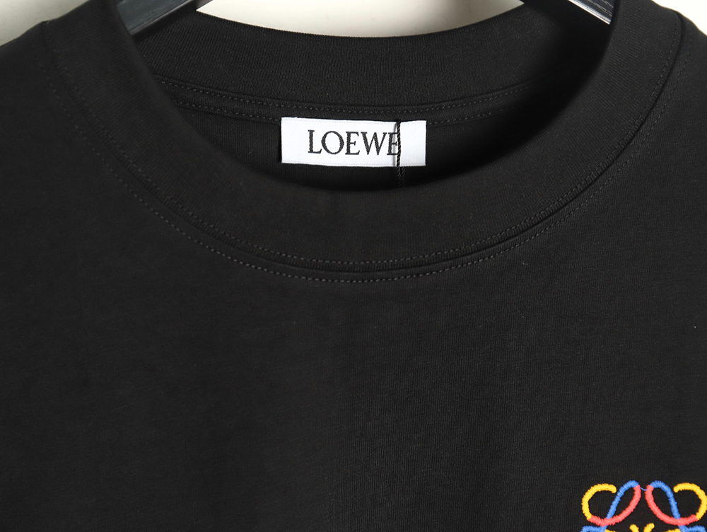 Loewe chest colorful logo embroidery logo short sleeve T-shirt TSK1
