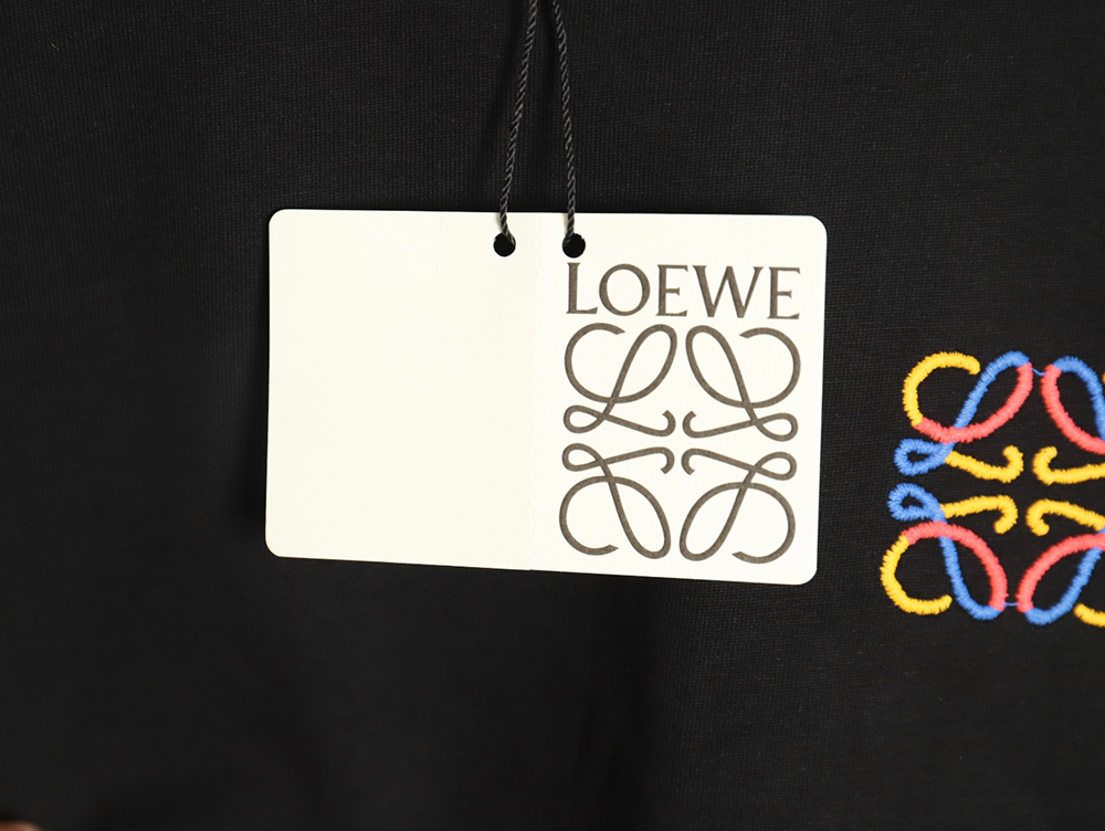Loewe chest colorful logo embroidery logo short sleeve T-shirt TSK1