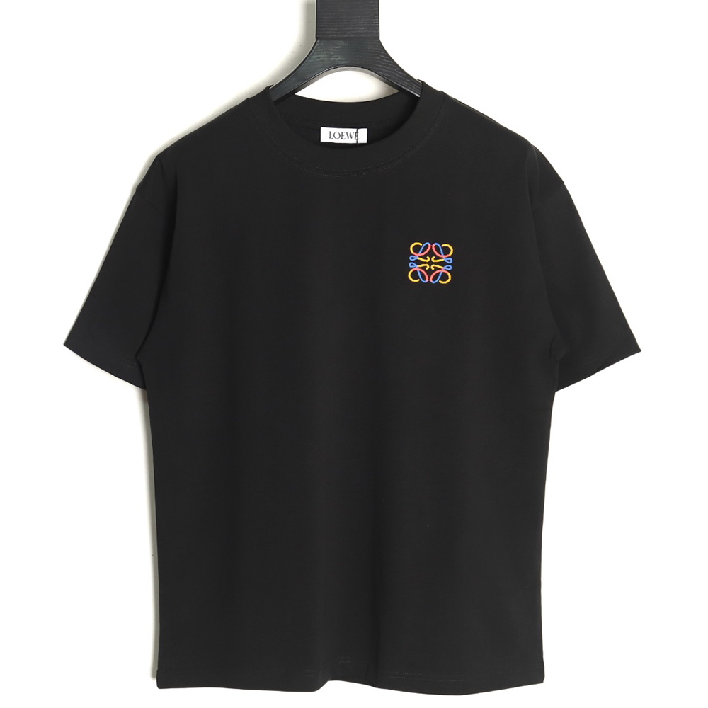 Loewe chest colorful logo embroidery logo short sleeve T-shirt TSK1