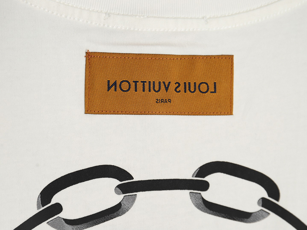 Louis Vuitton Back Chain Circle Print Short Sleeve T-Shirt