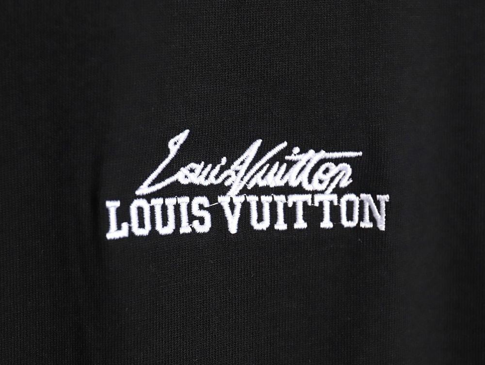 Louis Vuitton heavy letter embroidered short sleeve TSK1