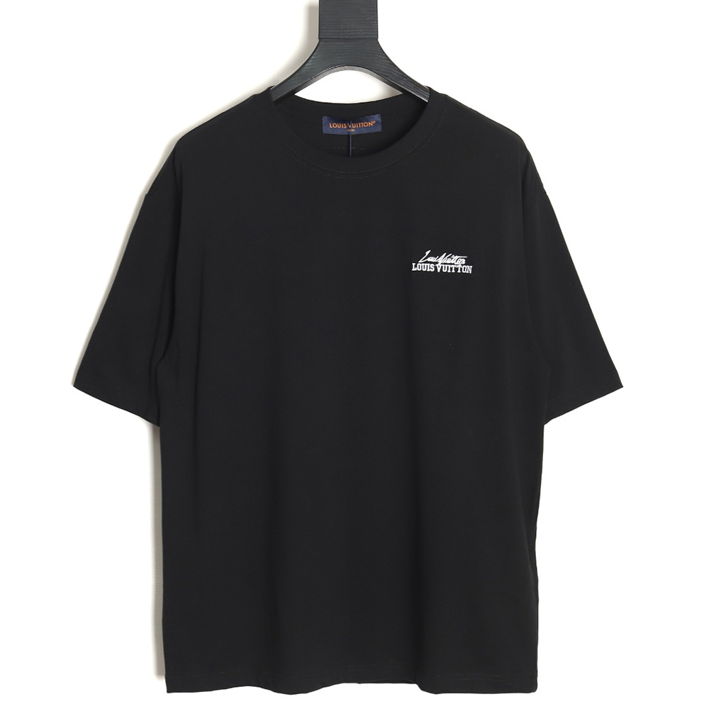 Louis Vuitton heavy letter embroidered short sleeve TSK1
