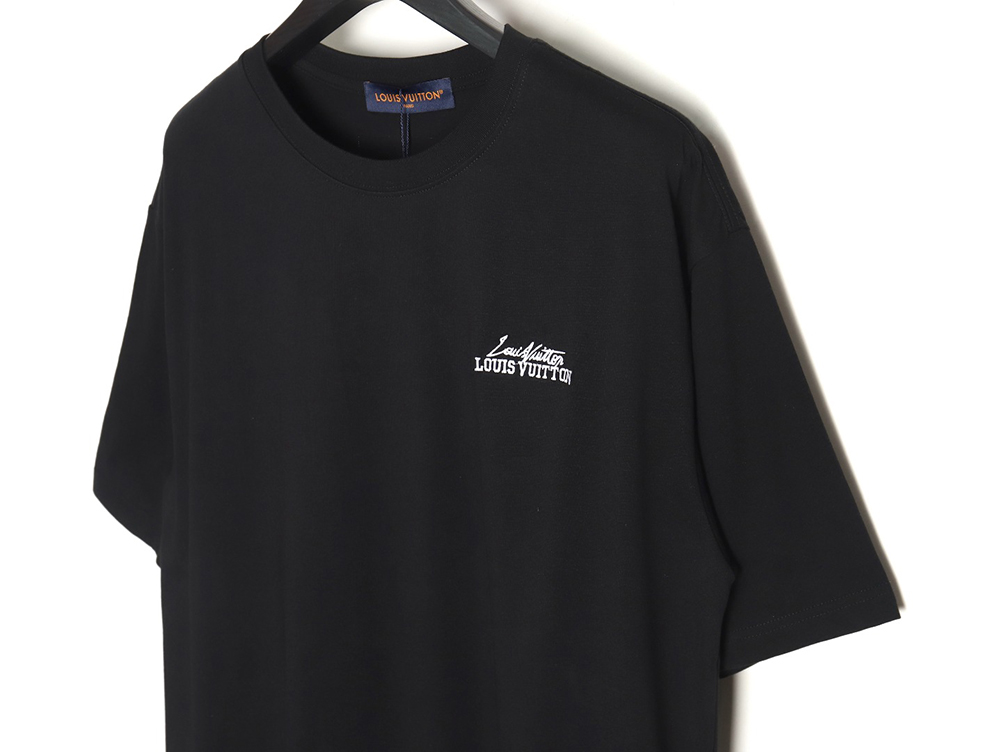 Louis Vuitton heavy letter embroidered short sleeve TSK1