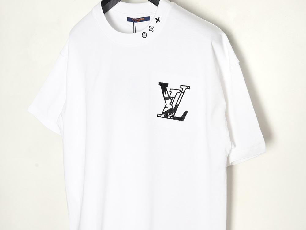 Louis Vuitton Chest Ski Logo Embroidered Short Sleeve T-Shirt