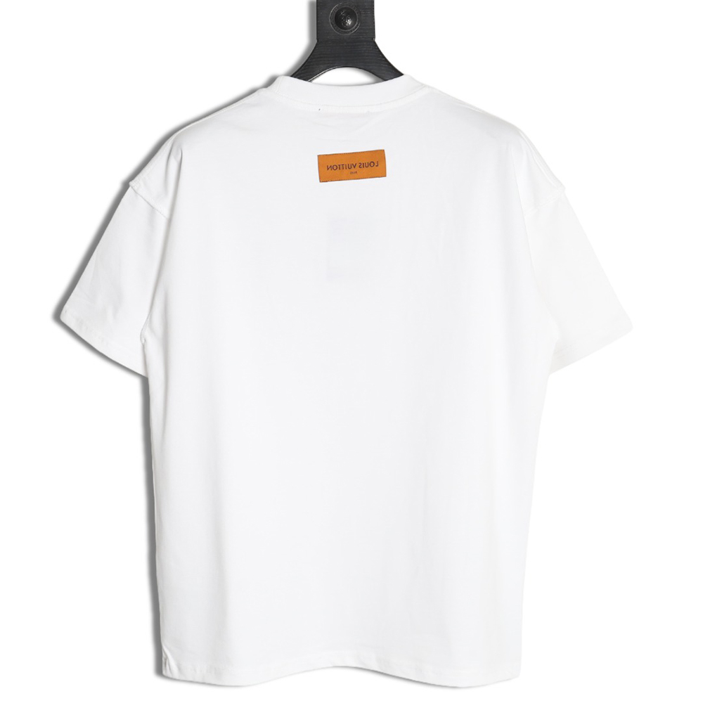 Louis Vuitton Chest Ski Logo Embroidered Short Sleeve T-Shirt