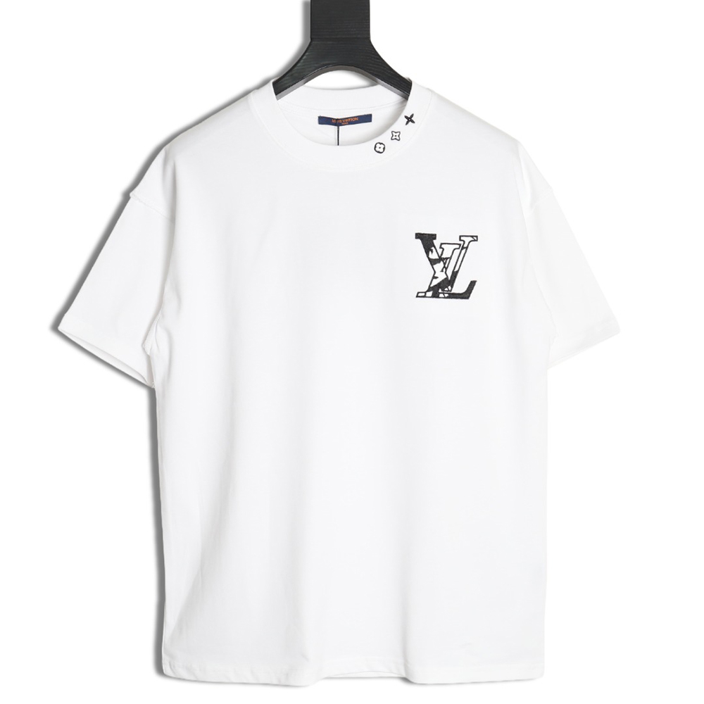 Louis Vuitton Chest Ski Logo Embroidered Short Sleeve T-Shirt