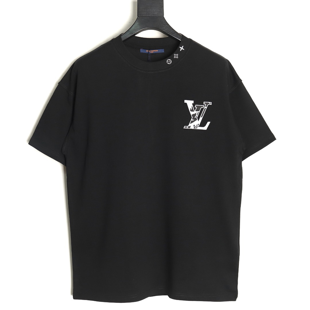 Louis Vuitton Chest Ski Logo Embroidered Short Sleeve T-Shirt TSK1