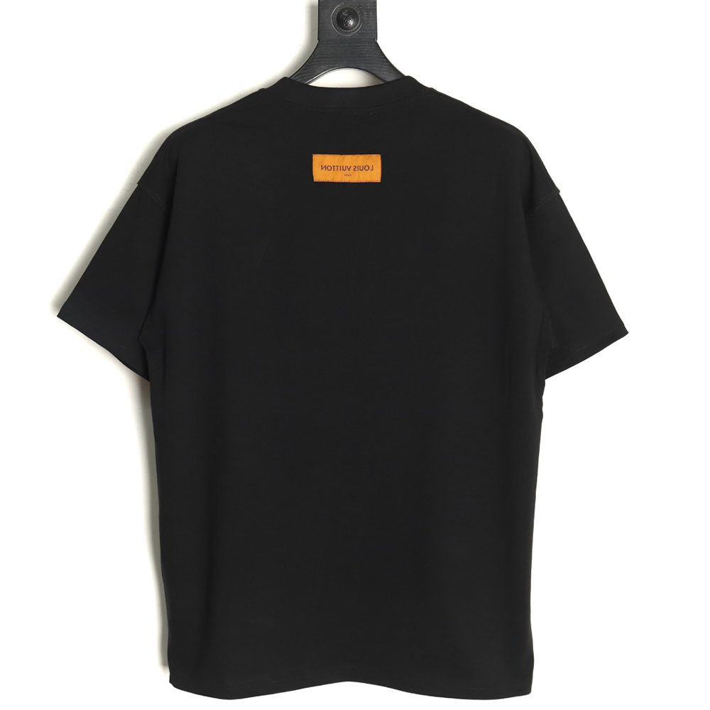 Louis Vuitton Chest Ski Logo Embroidered Short Sleeve T-Shirt TSK1