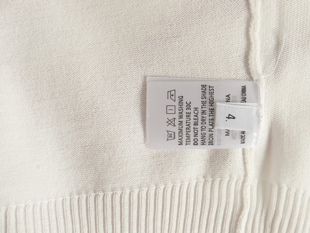Thom Browne Neckline Tricolor Simple Knitted Round Neck Short Sleeves