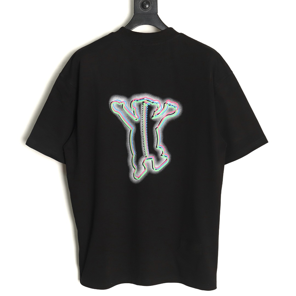 We11 Done Colorful Phantom Bear Print Short Sleeve T-shirt TSK2