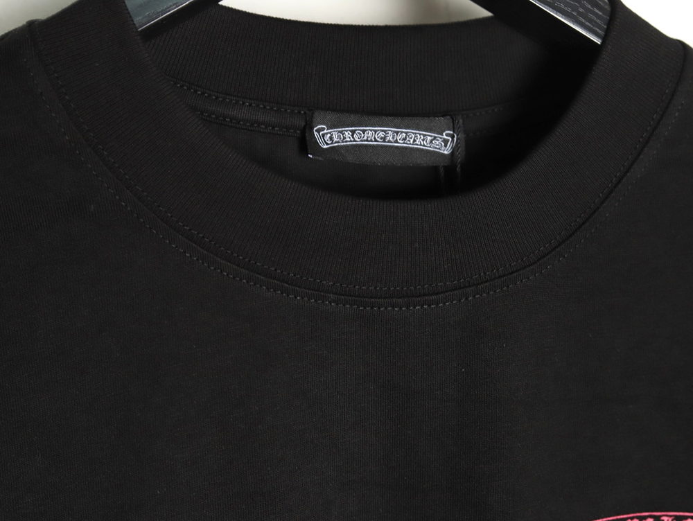 Chrome Hearts purple horseshoe gradient logo short-sleeved T-shirt TSK1