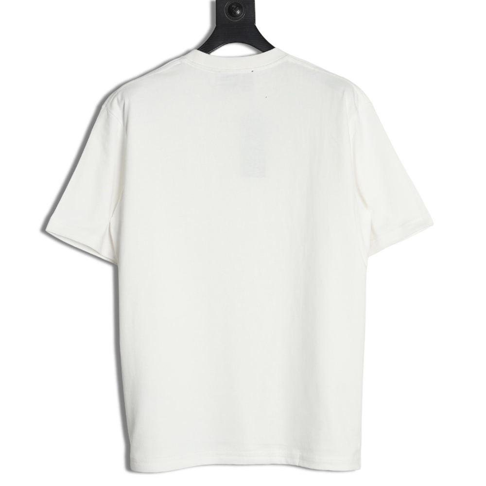 Gucci shoulder contrast logo tassel embroidered short sleeve T-shirt
