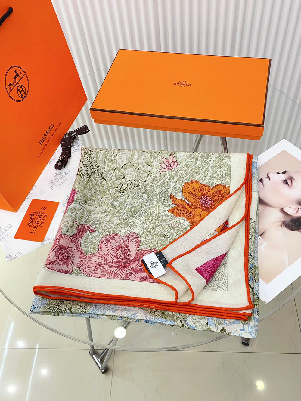 Hermes Retour a la Nature shawl 140*140cm