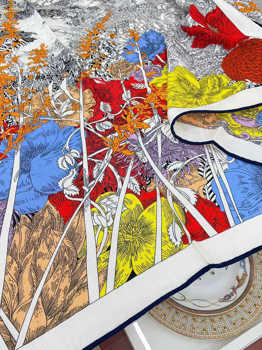 Hermes Retour a la Nature shawl 140*140cm