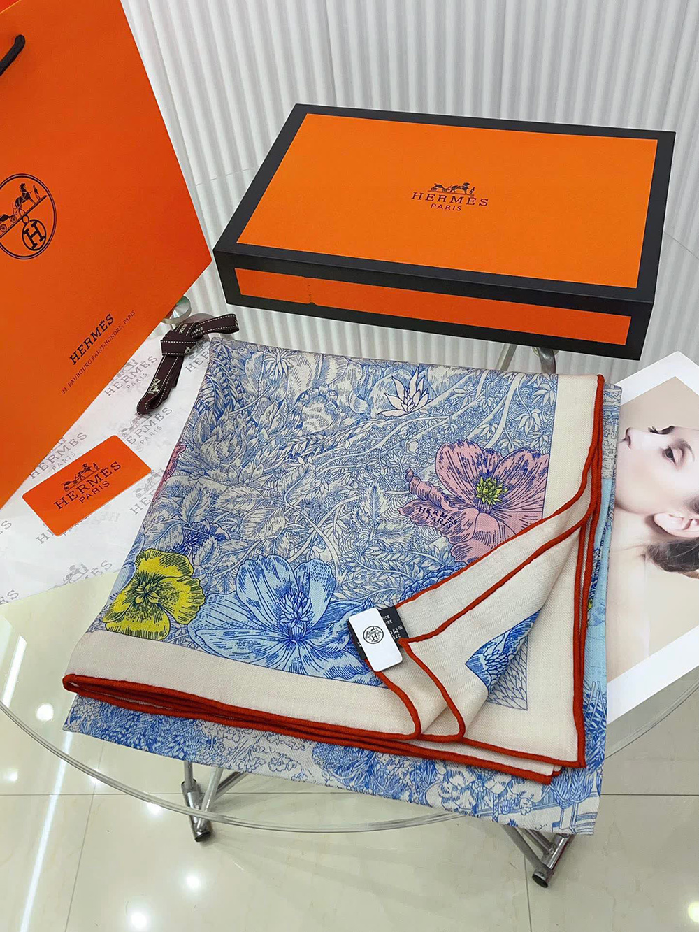 Hermes Retour a la Nature shawl 140*140cm