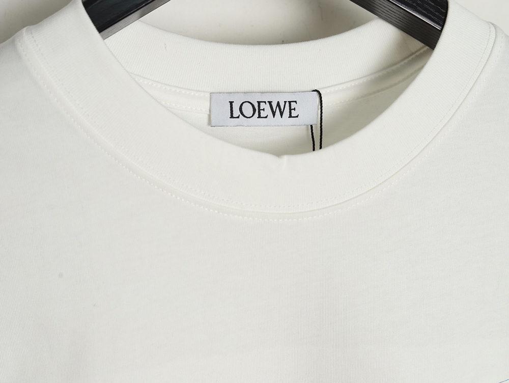 Loewe Colorful Tassel Embroidered Short Sleeve T-shirt