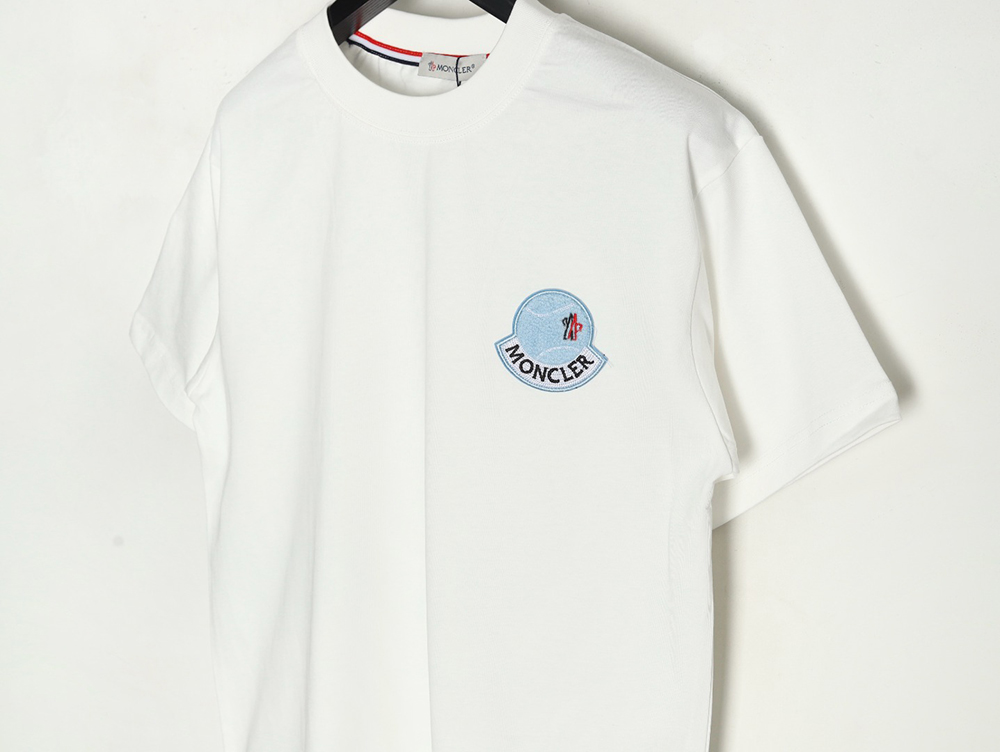 Moncler Towel Embroidered Signature Logo Short Sleeve T-shirt