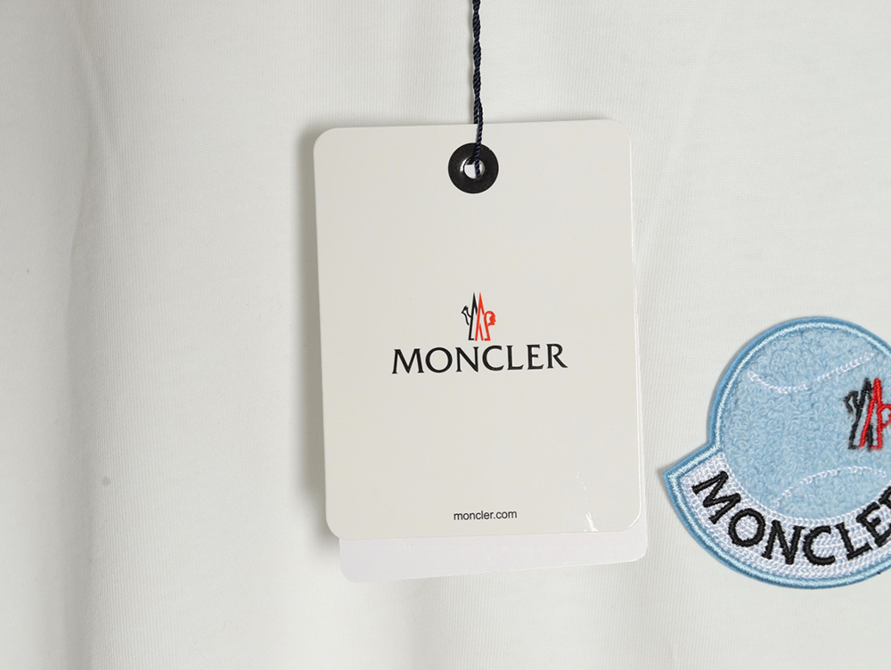 Moncler Towel Embroidered Signature Logo Short Sleeve T-shirt