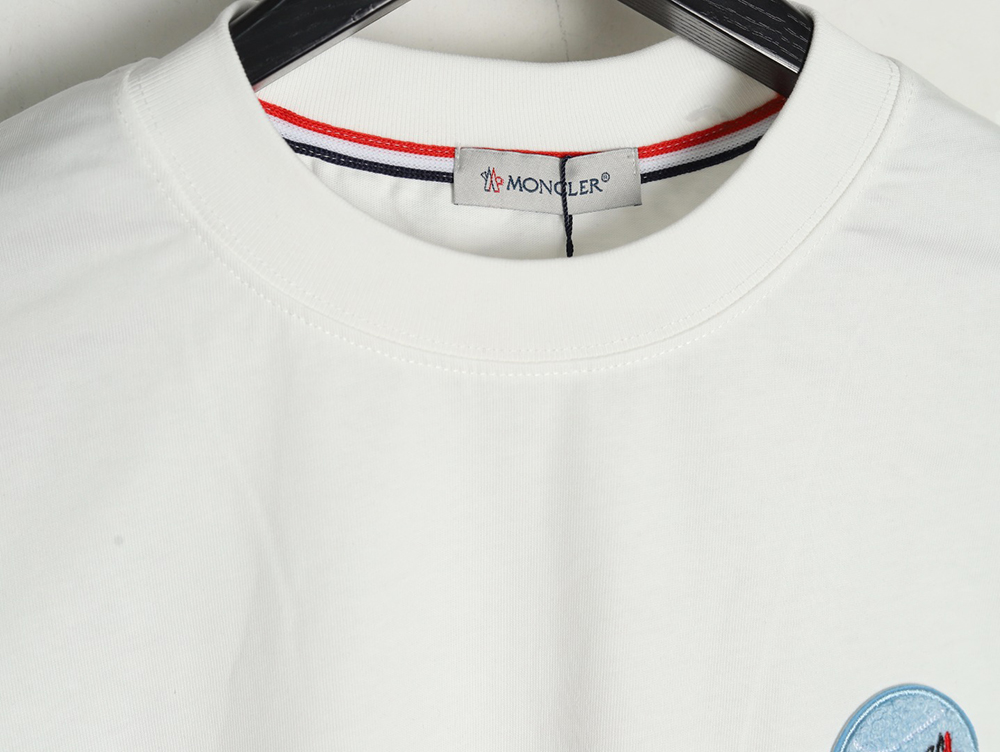 Moncler Towel Embroidered Signature Logo Short Sleeve T-shirt