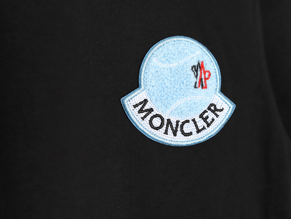Moncler Towel Embroidered Signature Logo Short Sleeve T-shirt TSK1