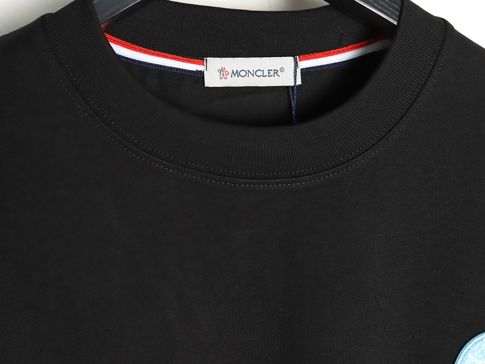 Moncler Towel Embroidered Signature Logo Short Sleeve T-shirt TSK1