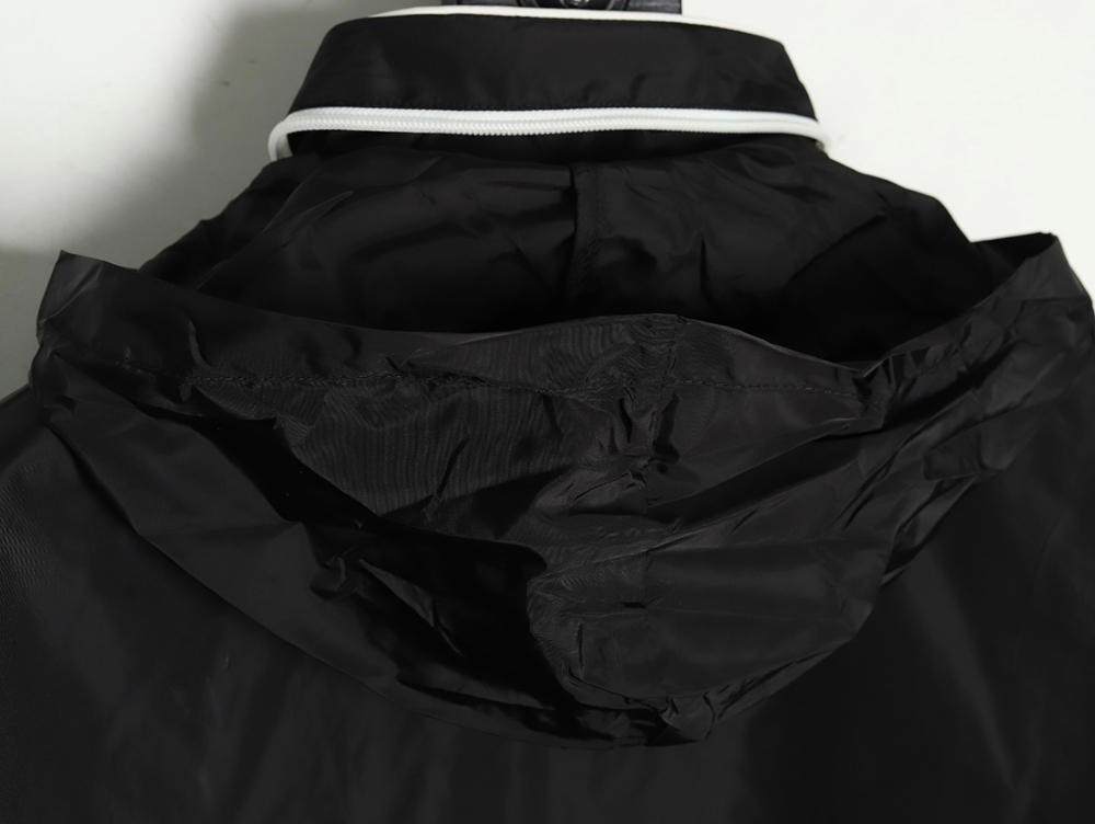 Prada White Zipper Camping Hooded Jacket