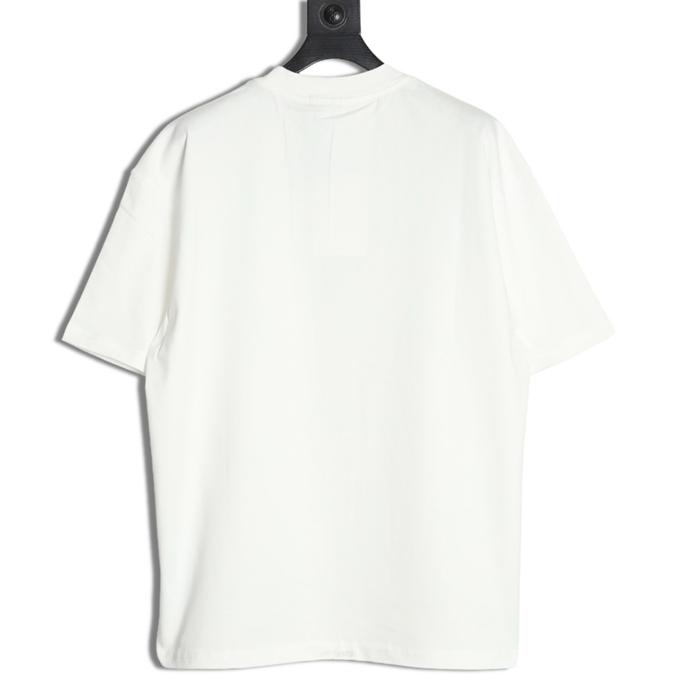 We11Done Gothic font print monster sketch short-sleeved T-shirt