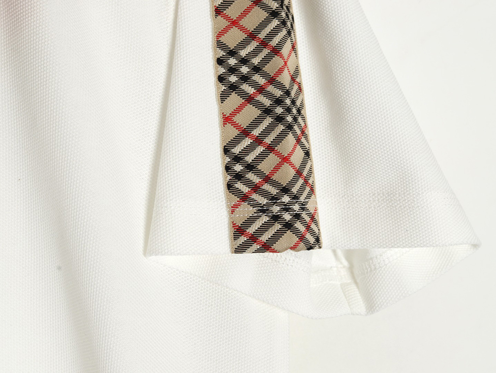 Burberry Warhorse Embroidery Check Shoulder Short Sleeve Polo Shirt