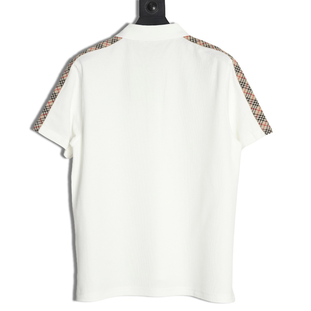 Burberry Warhorse Embroidery Check Shoulder Short Sleeve Polo Shirt