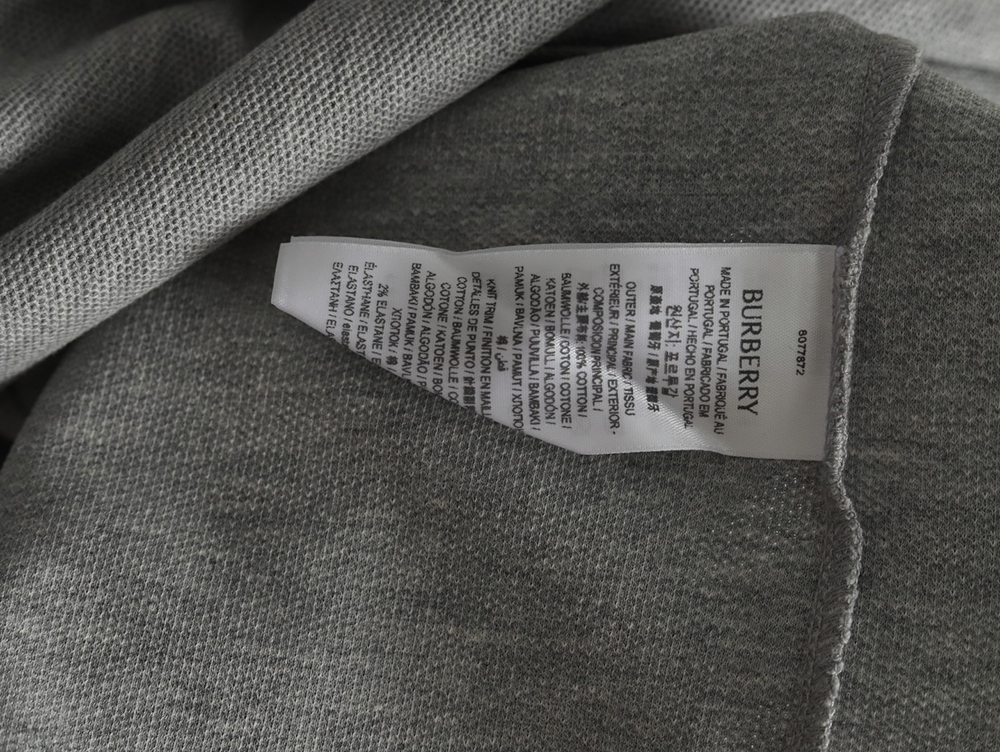Burberry Warhorse Embroidery Check Shoulder Short Sleeve Polo Shirt TSK1