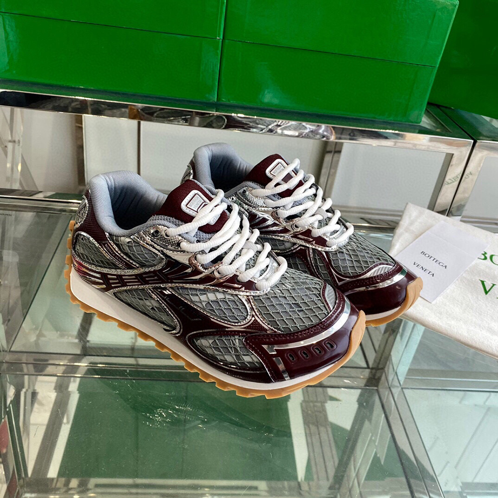 Bottega Veneta Orbit Runner Sneaker 'Grey-red'
