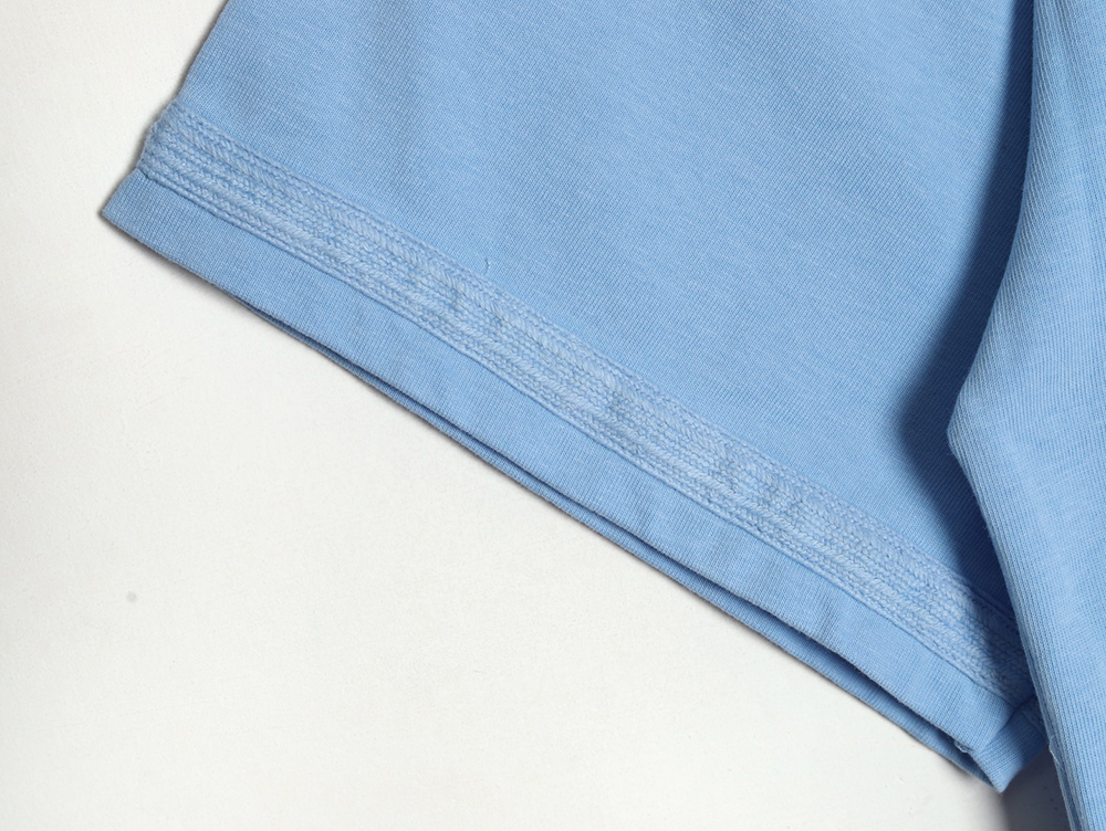 Dior & Stone Island Embroidered Letter Compass Short Sleeve T-Shirt