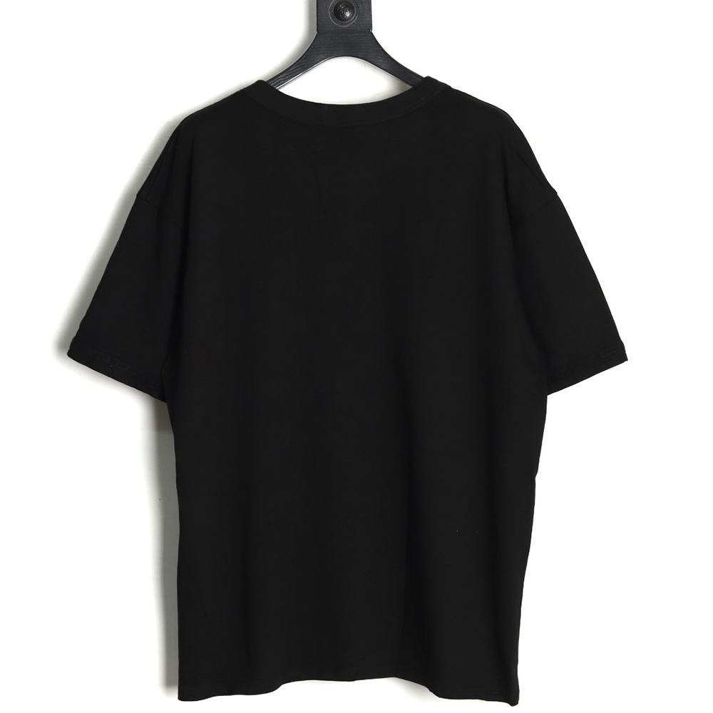 Dior & Stone Island Embroidered Letter Compass Short Sleeve T-Shirt TSK1