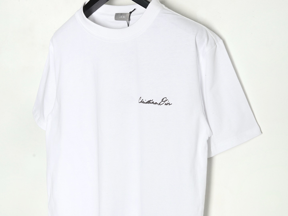 Dior floral pattern short-sleeved T-shirt
