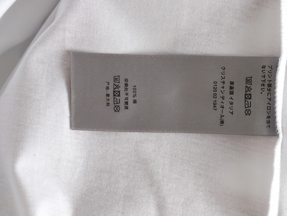 Dior floral pattern short-sleeved T-shirt