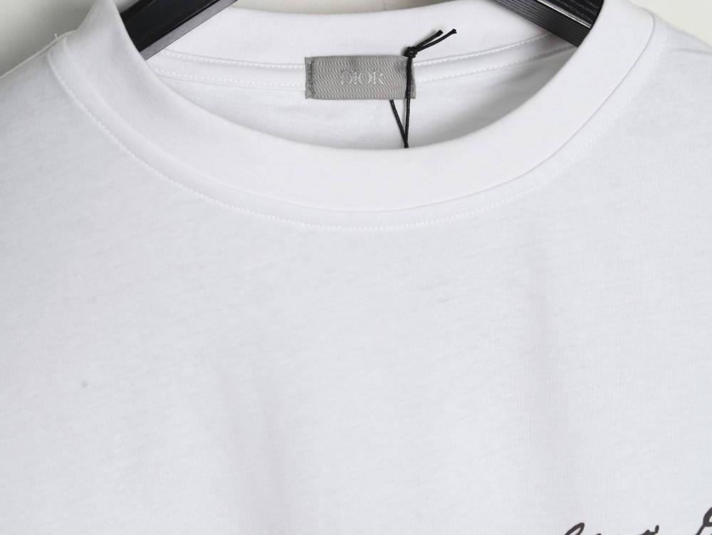 Dior floral pattern short-sleeved T-shirt