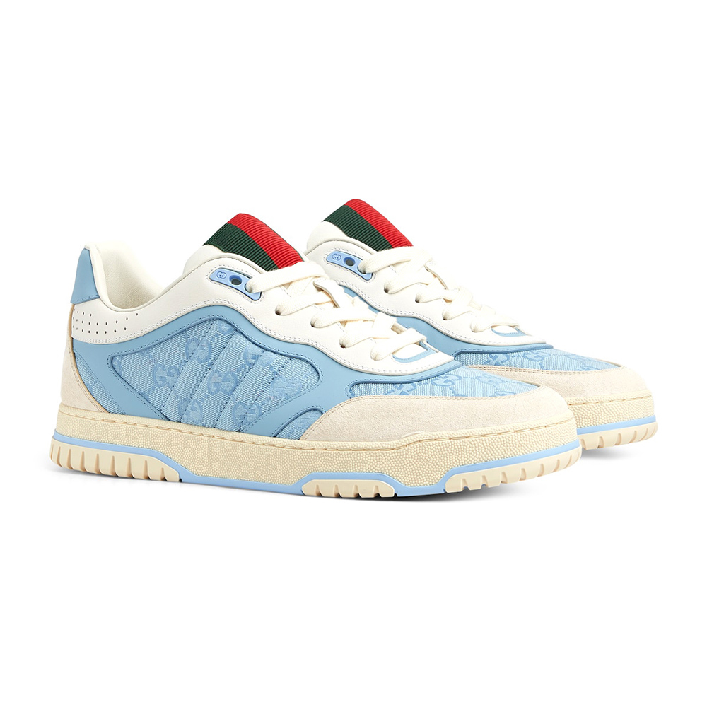 Gucci Re-Web Sneaker 'GG Canvas - Light Blue Ivory'