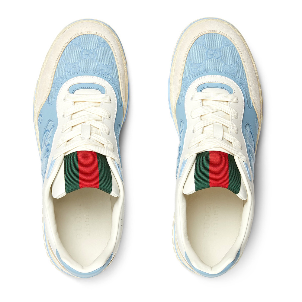 Gucci Re-Web Sneaker 'GG Canvas - Light Blue Ivory'