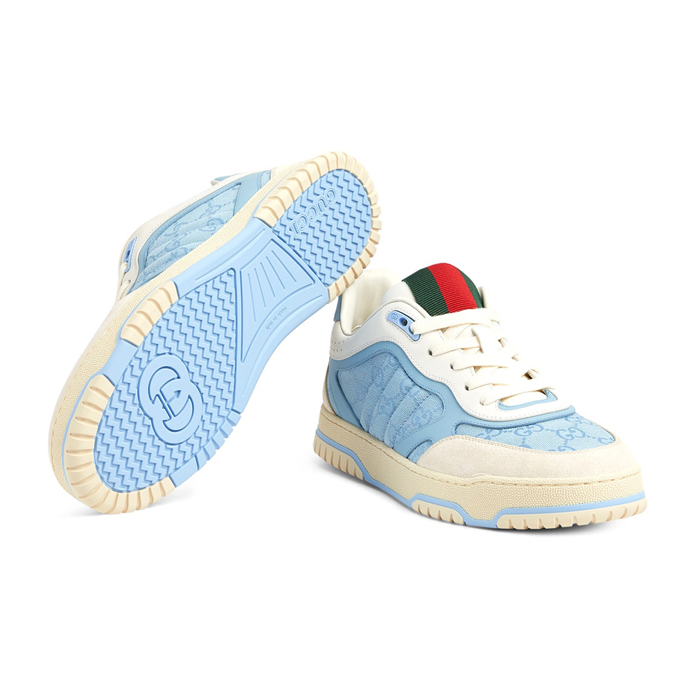 Gucci Re-Web Sneaker 'GG Canvas - Light Blue Ivory'