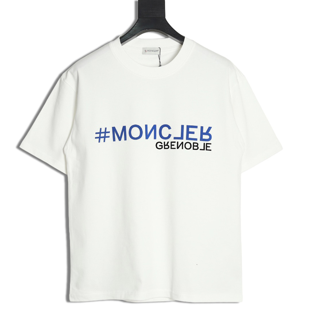 Moncler flocked letter short-sleeved T-shirt