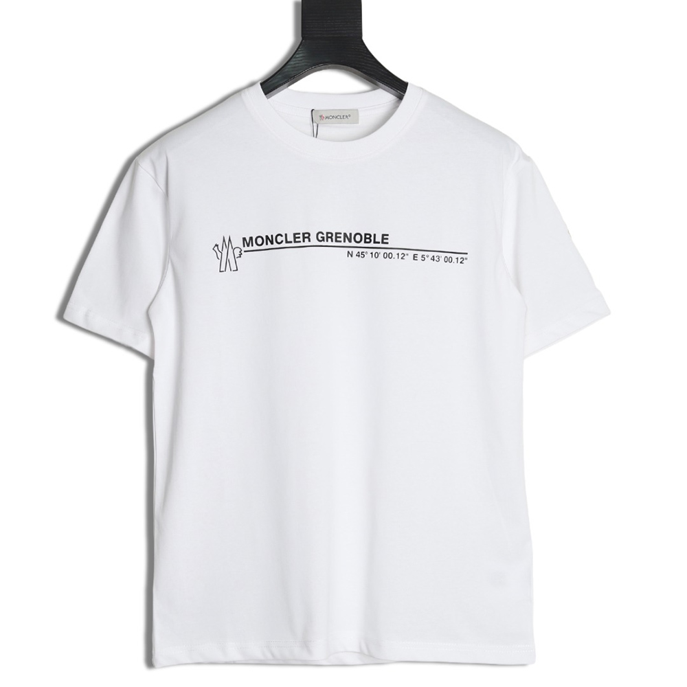 Moncler coordinate letter print short sleeve