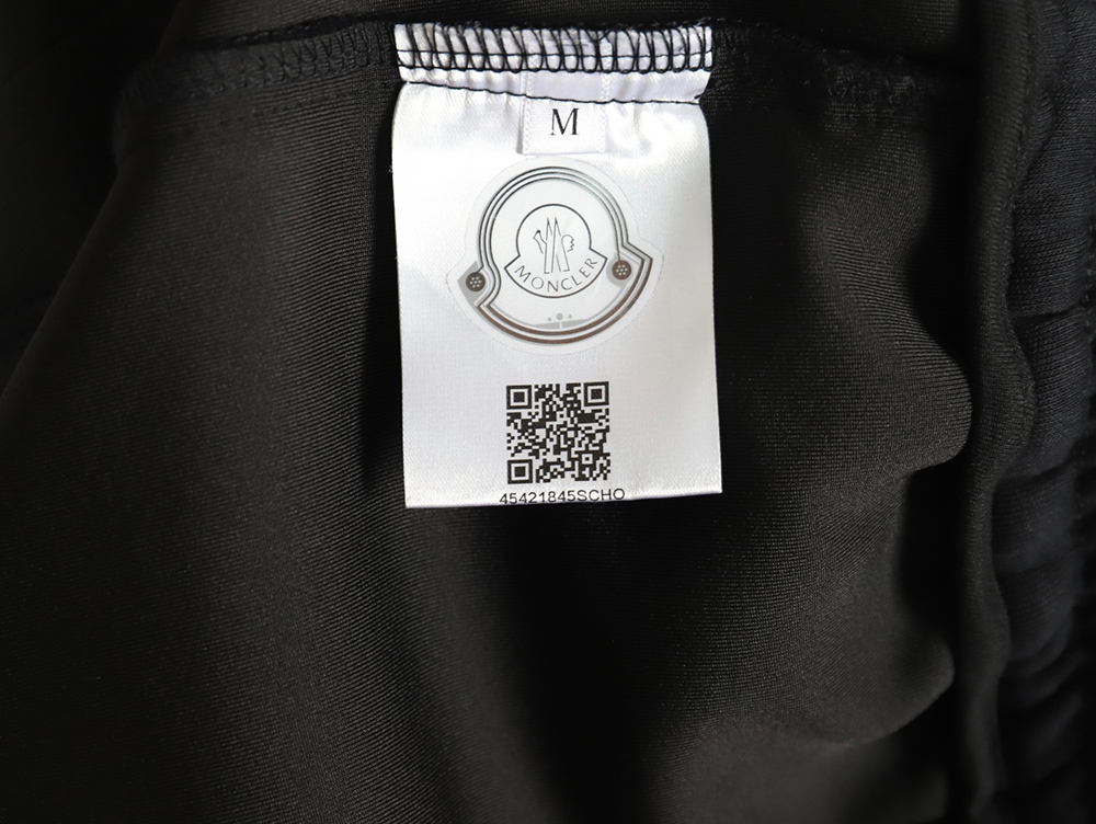 Moncler embroidered logo webbing trousers