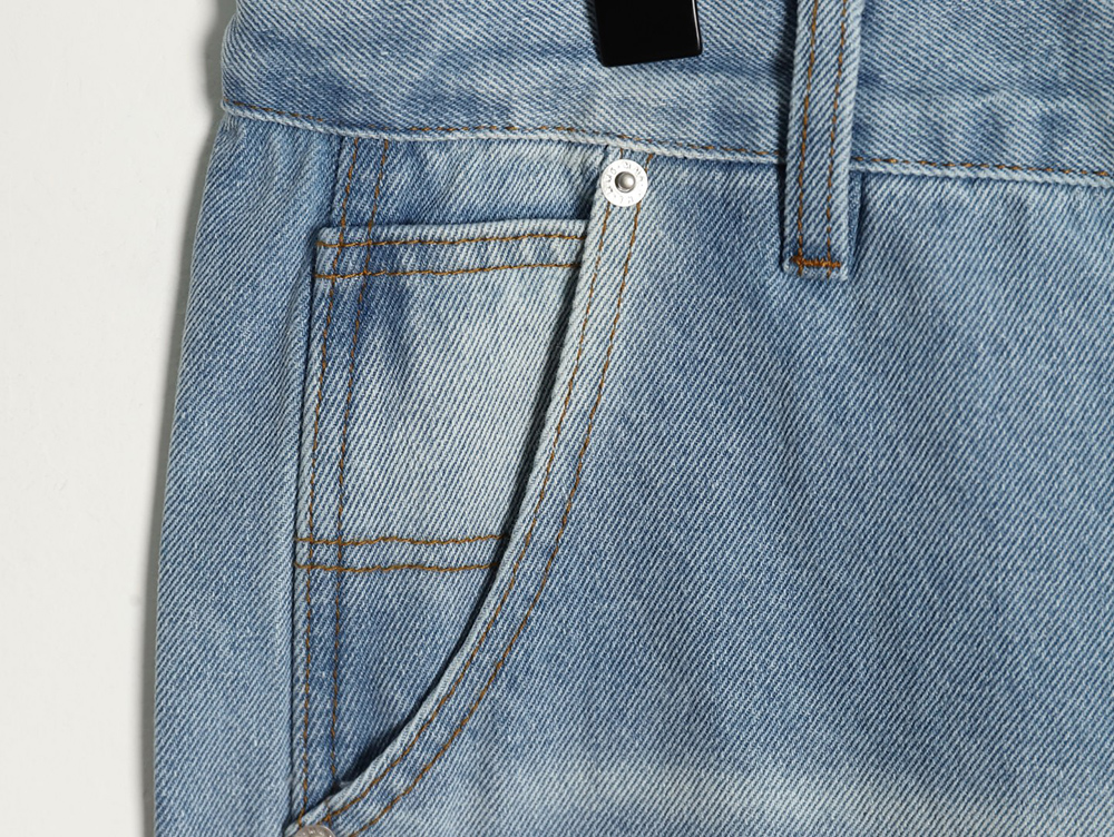 Maison Margiela distressed graffiti denim trousers